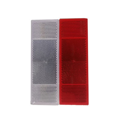 15 cm × 5 cm Odblaskowe naklejki samochodowe czerwone i białe do samochodów ciężarowych z przyczepą