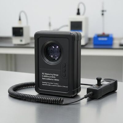 RL Zakres pomiaru 0-4000mcd M2lx Odbiornik Retroreflektorów Meter Czas pracy Powyżej 72 godzin Powtarzalność Błąd pomiaru poniżej 3%