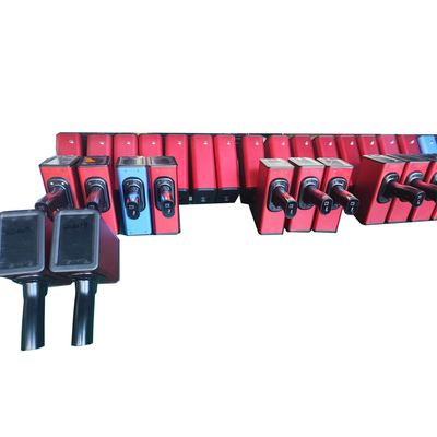 Żółto-szary retrorefleksyjny miernik z zasilaczem 6V DC, 4 bateriami AA i 999 danymi testowymi